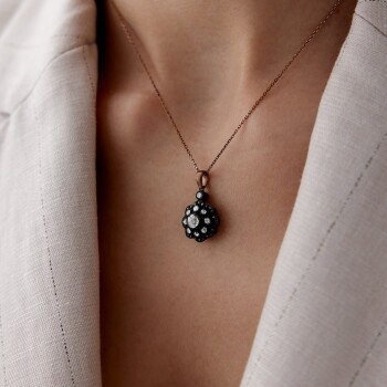 0.48 Ct Elmas Gül Kolye - Özkonak (1)