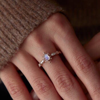 0.48 Ct Pırlanta Ay Taşı Yüzük - Siempre