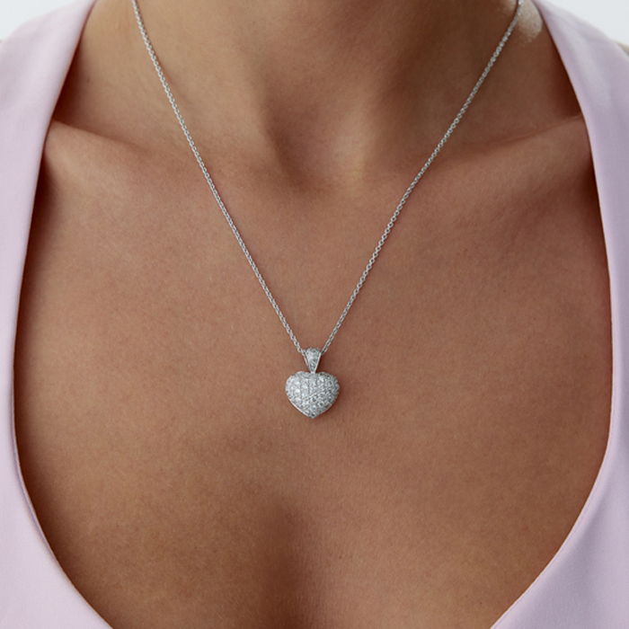 0.50 Karat Heart Pırlanta Kolye - Özkonak