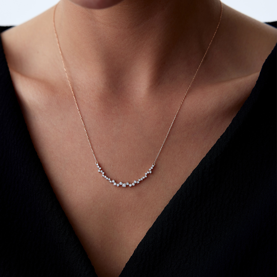 0.52 Karat Pırlanta Queen Kolye - 1