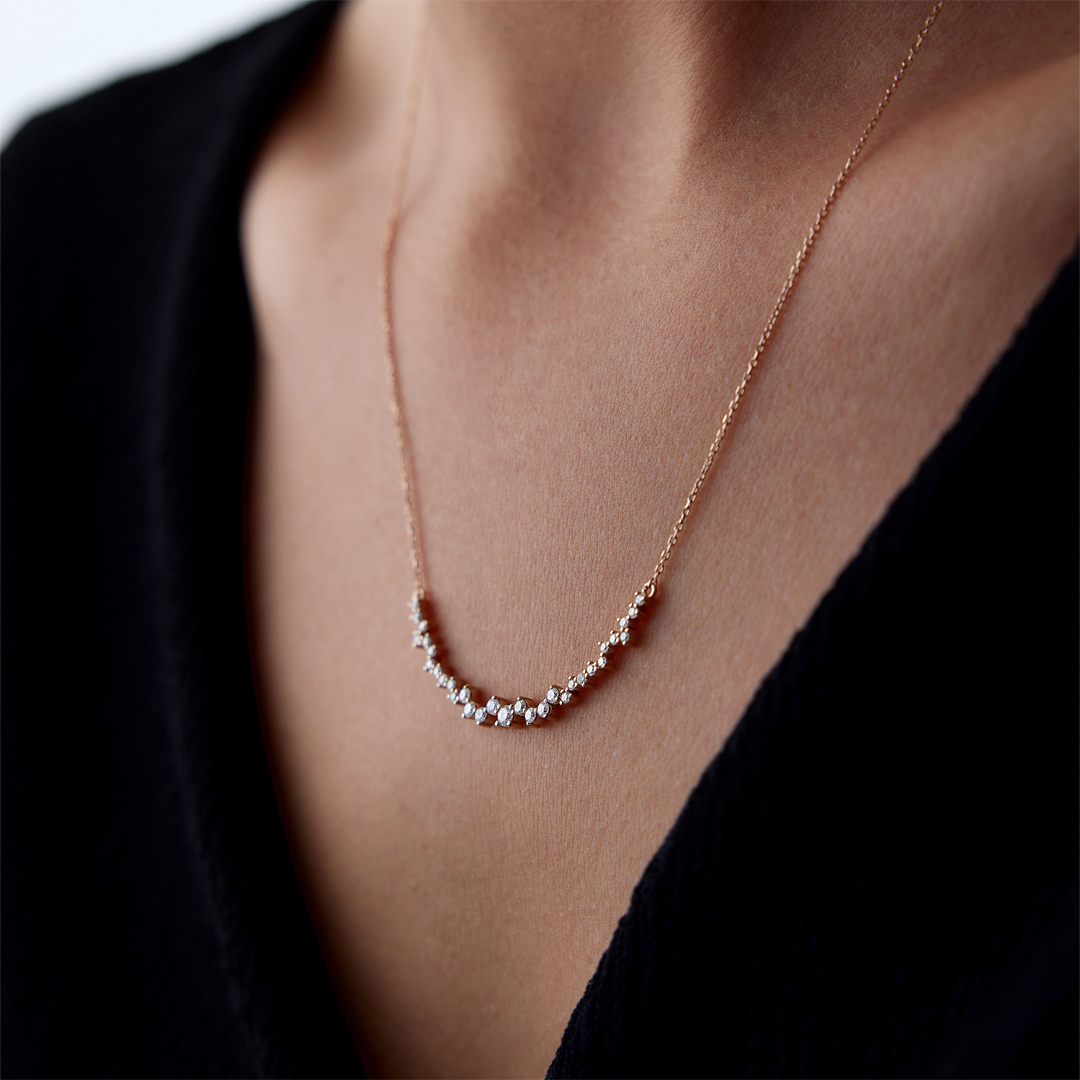 0.52 Karat Pırlanta Queen Kolye - 3