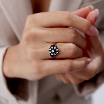 0.58 Ct Elmas Multi Stone Yüzük - Özkonak