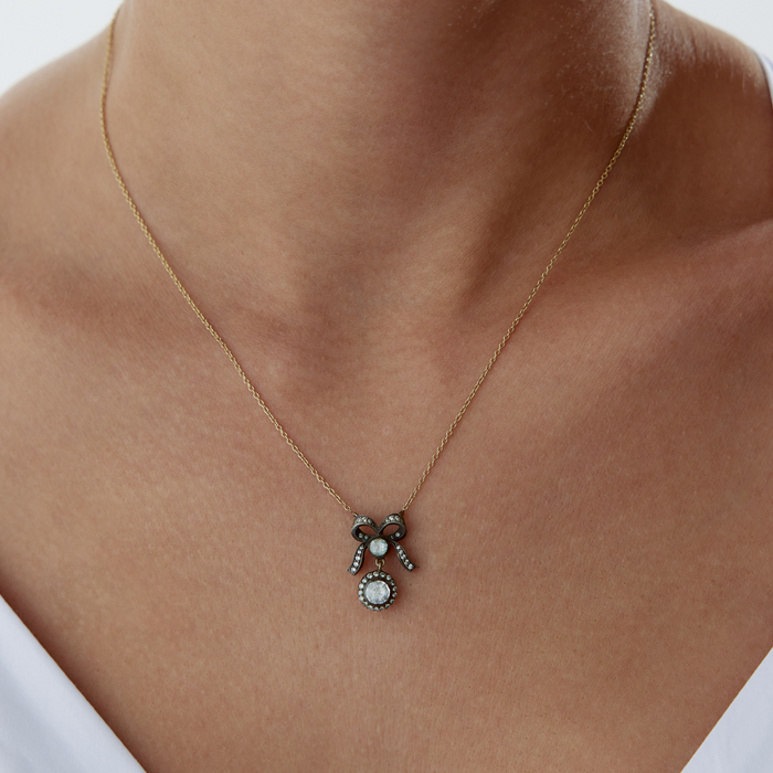 0.60 Ct Elmas Sallantılı Tektaş Kolye - Özkonak