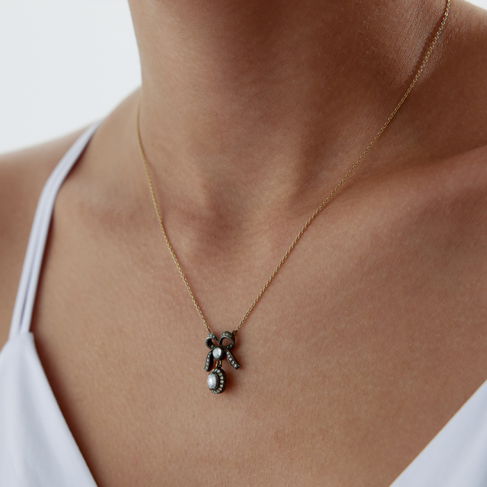 0.60 Ct Elmas Sallantılı Tektaş Kolye - Özkonak (1)