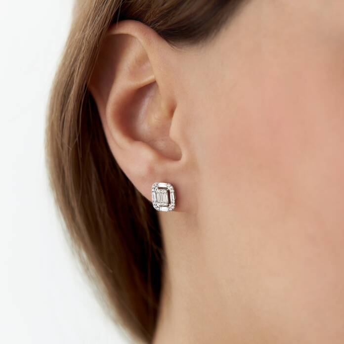 0.60 Ct Pırlanta Lia Baget Küpe - 2