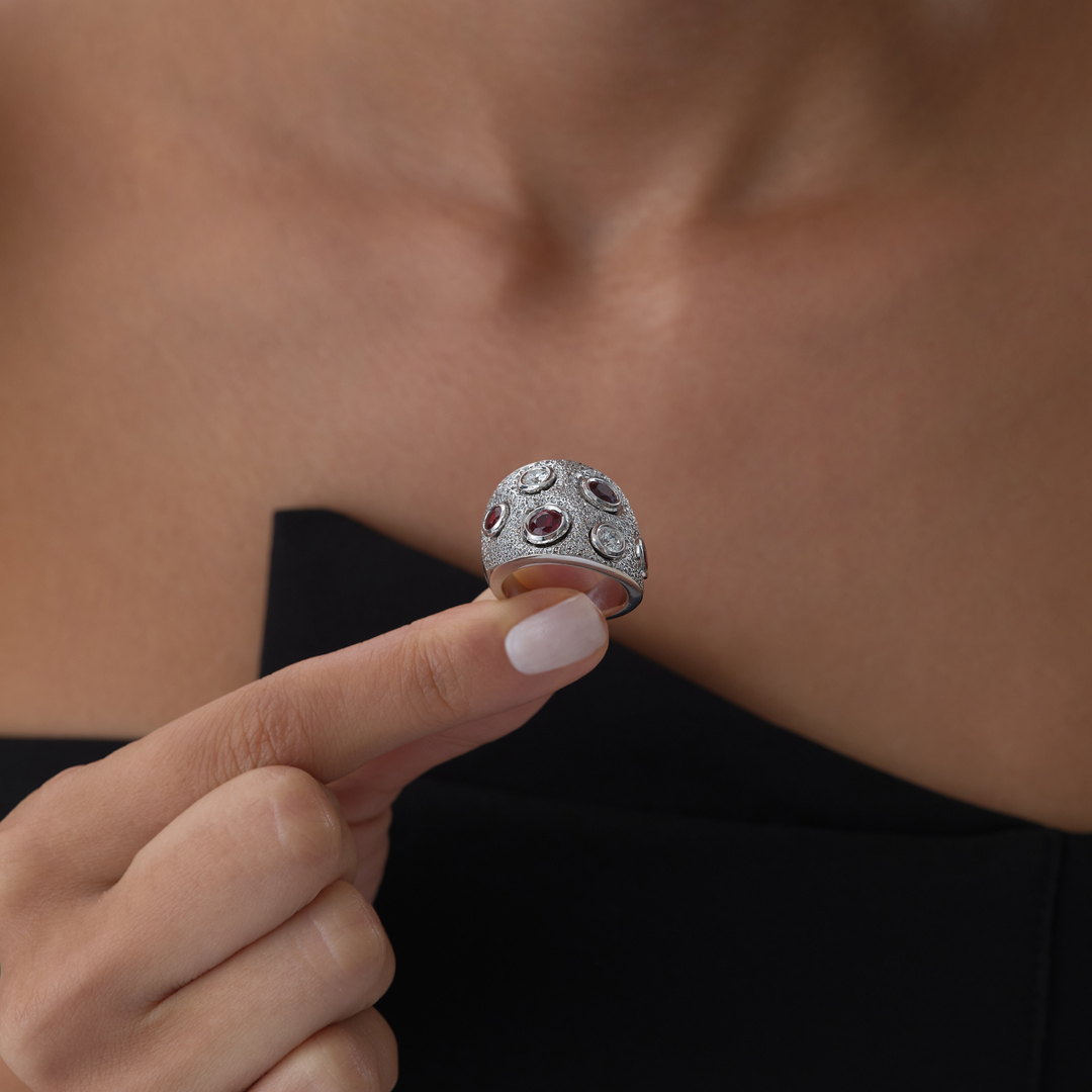 0.60 ct Yakut Armor Pırlanta Yüzük - 5