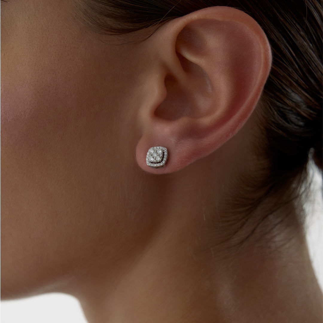 0.62 Ct Pırlanta Lira Baget Küpe - 2