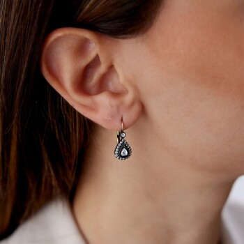 0.64 Ct Elmas Damla Küpe - 3