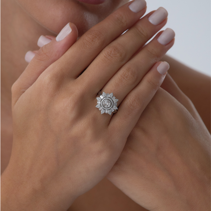 0.64 ct Gatsby Pırlanta Yüzük - 4