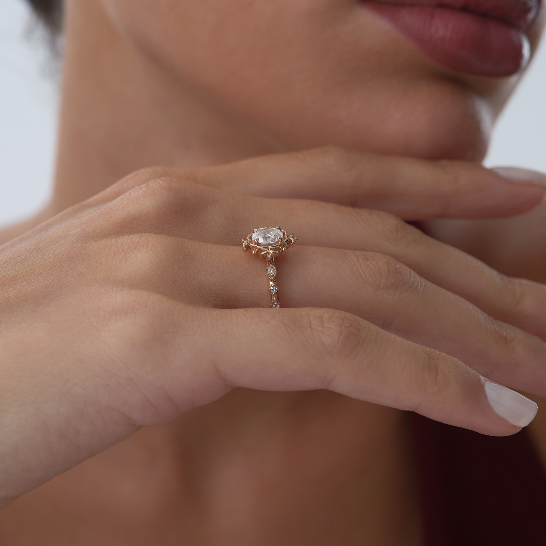 0.66 ct Old Money Vintage Yüzük - 2