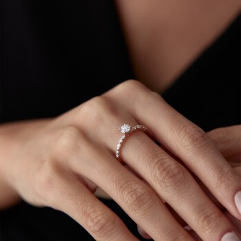 0.72 Ct Pırlanta Hemera Yüzük - Siempre (1)