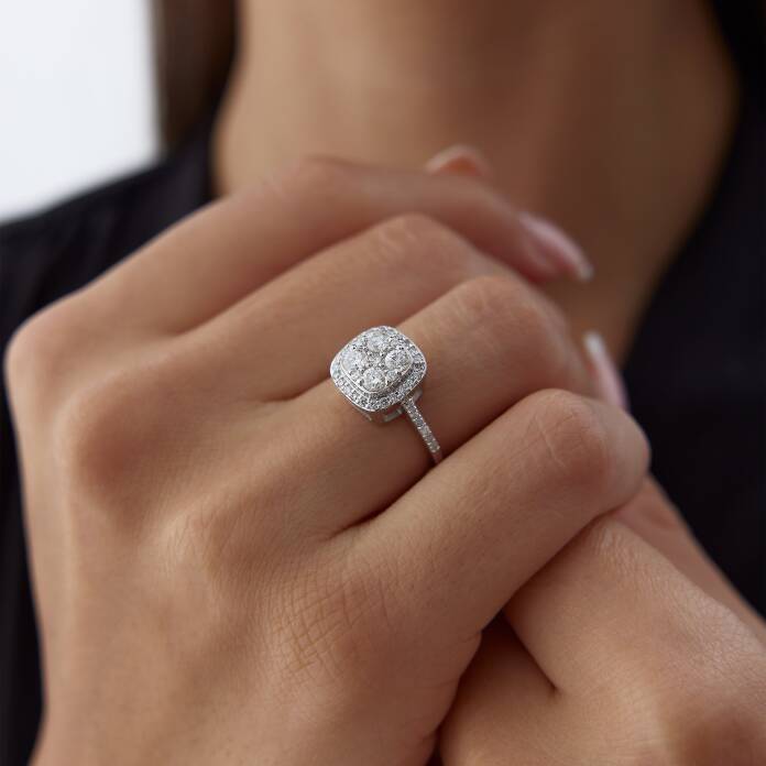 0.78 Ct Pırlanta Harmony Yüzük - 3