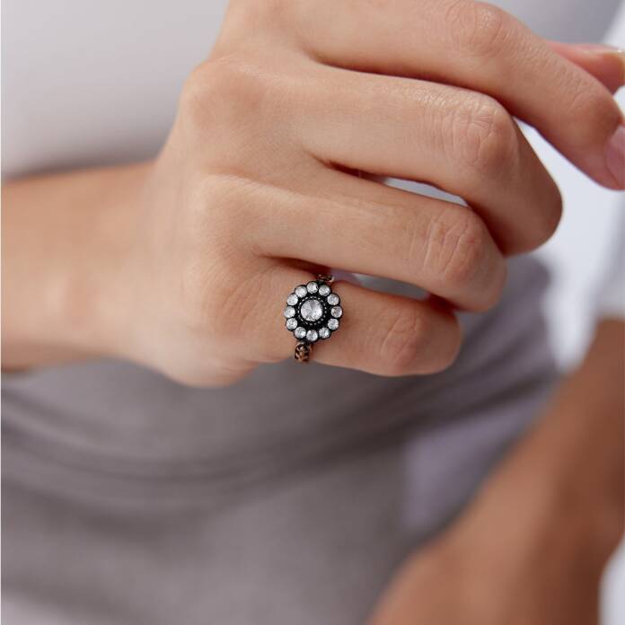 0.90 Ct Elmas Multi Yüzük - 1