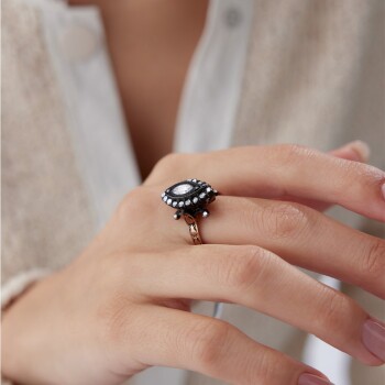 0.96 Ct Elmas Markiz Yüzük - Özkonak (1)