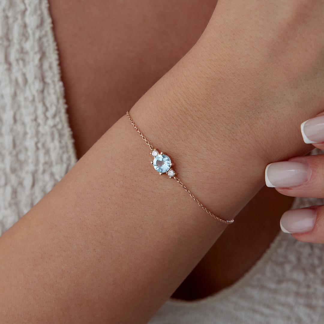 0.96 Karat Aqua Gleam Bileklik - 2