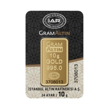 10 Gr 24 Ayar Külçe Altın - Özkonak