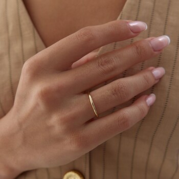 1.0 mm Hadde Düz Alyans - Tülay Alyans (1)