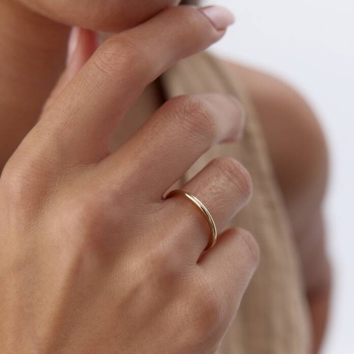 1.0 mm Hadde Düz Alyans - 3