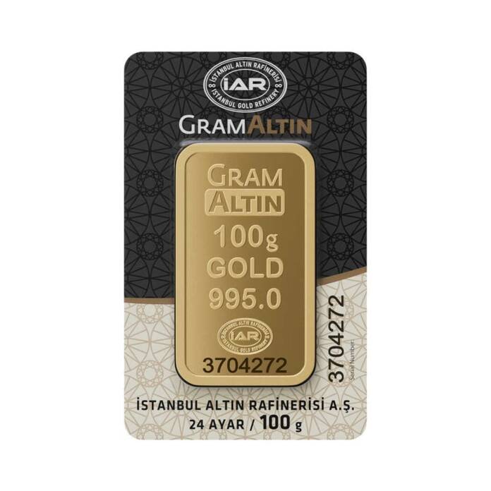 100 Gr 24 Ayar Külçe Altın - 1