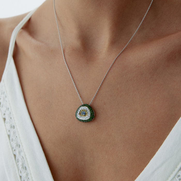 1.00 Karat Pırlanta Göz Kolye - Özkonak (1)