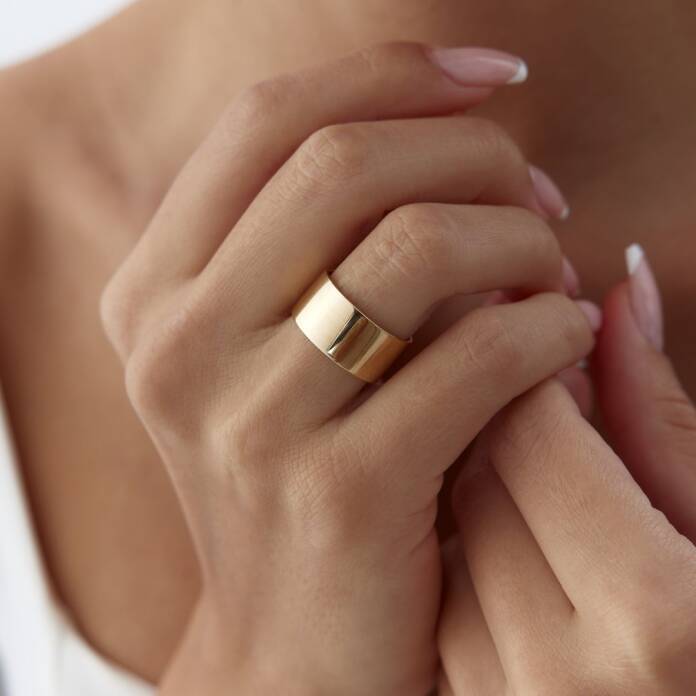 10.0 mm Köşeli Düz Alyans - 1