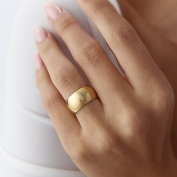 10.0 mm Tam Bombe Klasik Alyans - Tülay Alyans