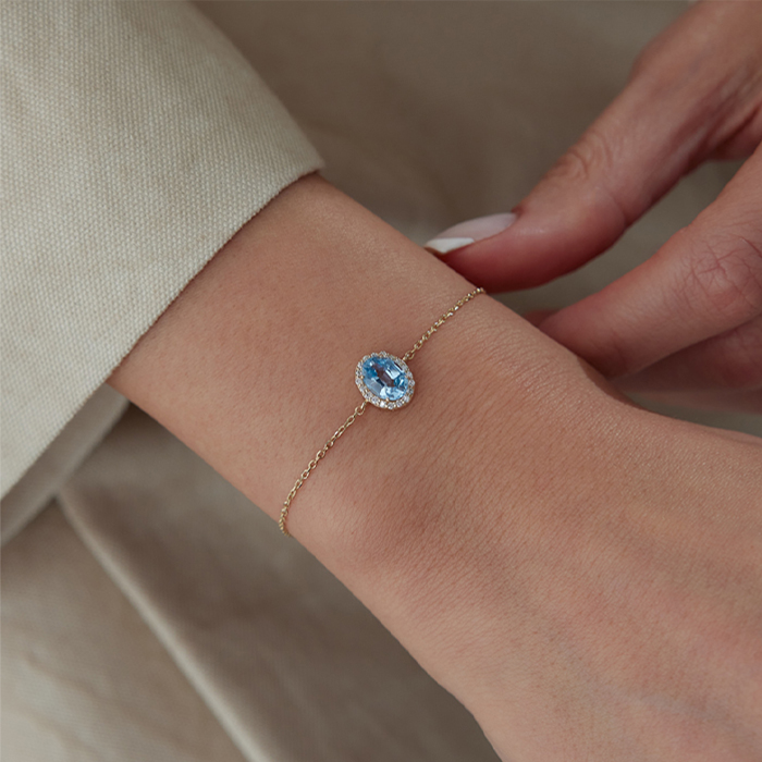 1.13 Karat Aqua Ocean Ties Bileklik - Gökhan Bera