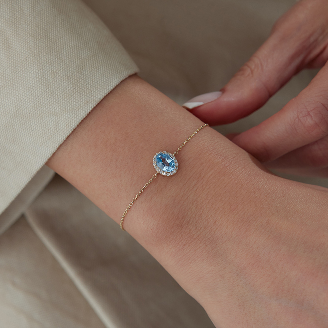 1.13 Karat Aqua Ocean Ties Bileklik - 1