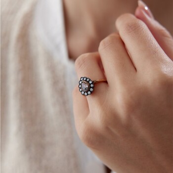 1.25 Ct Elmas Damla Yüzük - Özkonak (1)