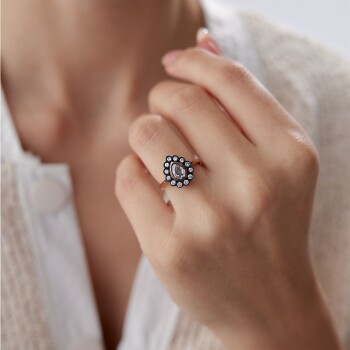 1.25 Ct Elmas Damla Yüzük - Özkonak