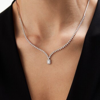 14 Ayar Altın Kavis Detay Baget Set - Murat Özcan