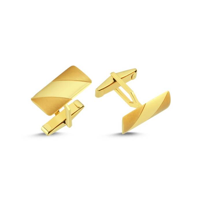 14 Ayar Altın Kol Düğmesi - 1