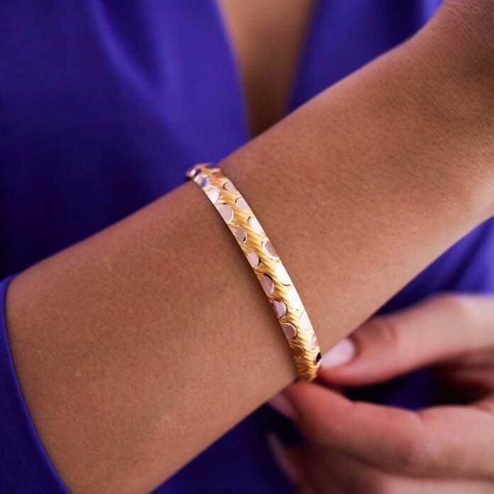 14 Ayar Altın Pul Bilezik - 1