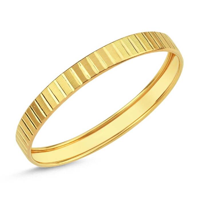 14 Ayar Tırtık Altın Çocuk Bilezik - 1