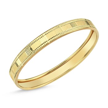 14 Ayar Yatay Es Altın Çocuk Bilezik - Osman