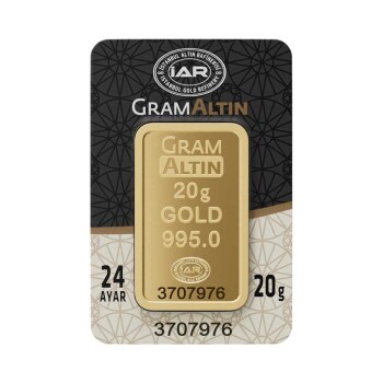20 Gr 24 Ayar Külçe Altın - Özkonak