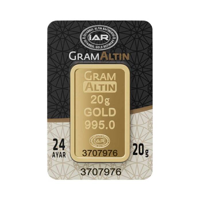20 Gr 24 Ayar Külçe Altın - 1
