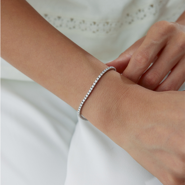 2.32 Karat Pırlanta Su Yolu Bileklik - Özkonak