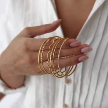 22 Ayar 10.00 Gr Başak Ajda Bilezik - 4