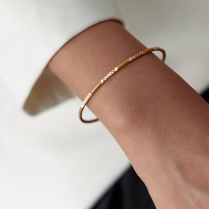 22 Ayar 10.00 Gr Kibrit Çöpü Ajda Bilezik - 1