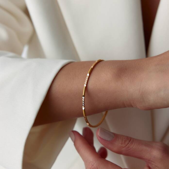 22 Ayar 10.00 Gr Kibrit Çöpü Ajda Bilezik - 2