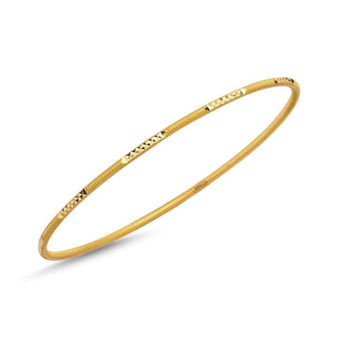 22 Ayar 10.00 Gr Kibrit Çöpü Ajda Bilezik - 3