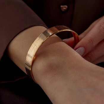 22 Ayar 10.00 Gr Line Çizgili Bilezik - Şen Bilezik (1)