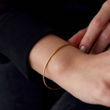 22 Ayar 10.00 Gr Parlak Bombe Bilezik - Şen Bilezik (1)