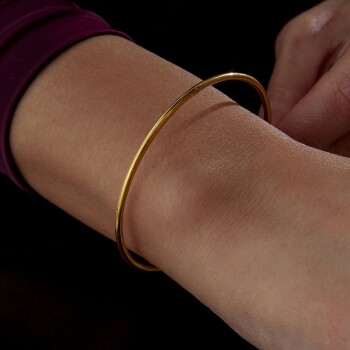 22 Ayar 10.00 Gr Parlak Düz Ajda Bilezik - Şen Bilezik (1)