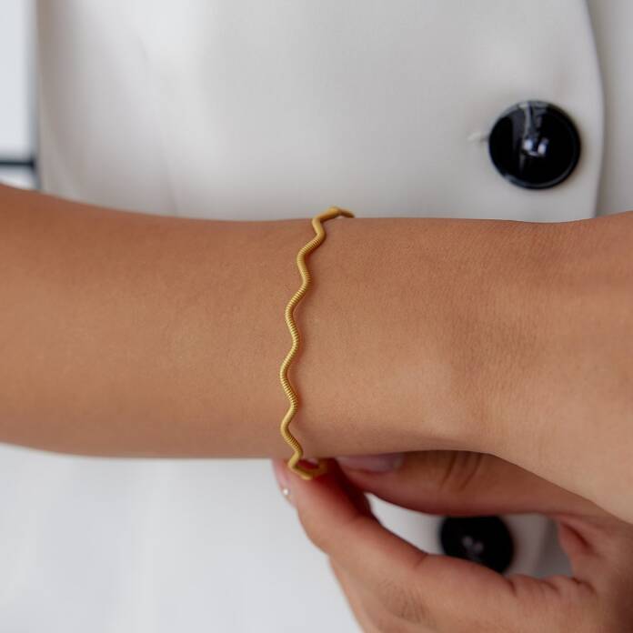 22 Ayar 10.00 Gr Sık Zig zag Bilezik - 2