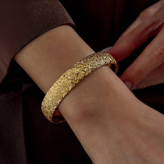 22 Ayar 12.00 Gr Cam Kırığı Bilezik - 1