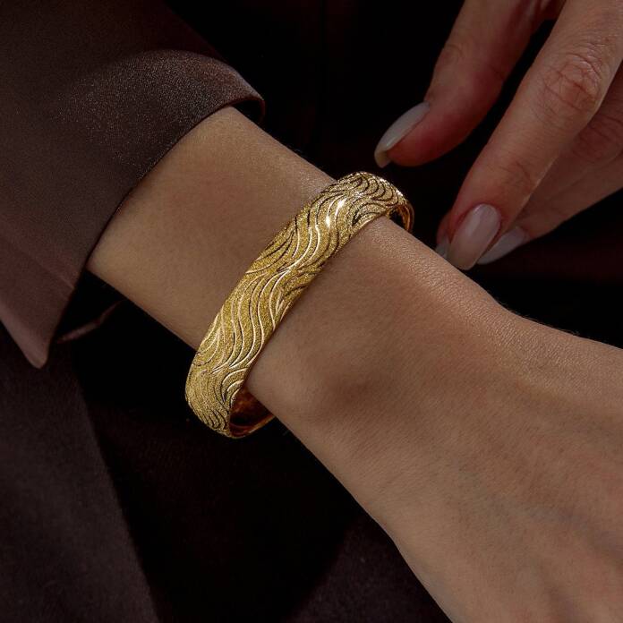 22 Ayar 12.00 Gr Dalgalı Altın Bilezik - 1