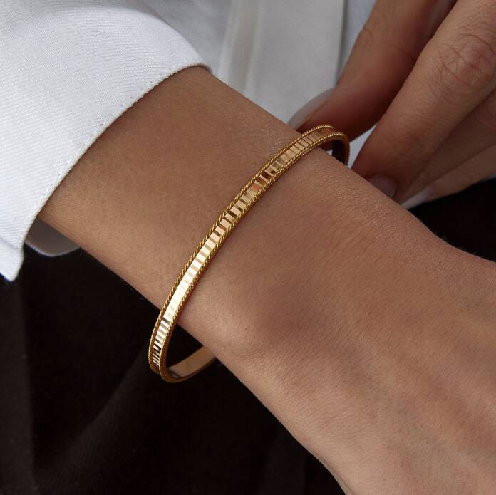 22 Ayar 15.00 Gr Aynalı Ray Bilezik - 1