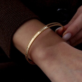 22 Ayar 15.00 Gr Thin Aynalı Ray Bilezik - Şen Bilezik (1)